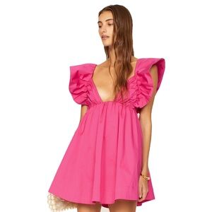 NWT For Love and Lemons Clementine Mini Dress